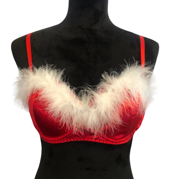 Other - Santa Baby Red Fur Lined Multi Way Bra size XL